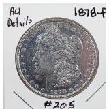 1878-P  Morgan Dollar   AU details