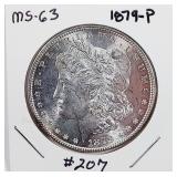 1879-P  Morgan Dollar   MS-63