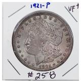 1921-P  Morgan Dollar   VF+