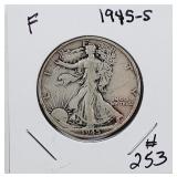 1945-S  Walking Liberty Half Dollar  F