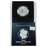 2021-D  Morgan Dollar   Unc.  Box & COA