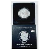2021-CC  Morgan Dollar   Unc.  Box & COA