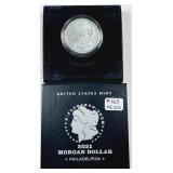 2021-P  Morgan Dollar   Unc.  Box & COA