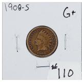 1908-S  Indian Head Cent   G+  Better date