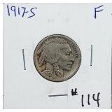 1917-S  Buffalo Nickel   F