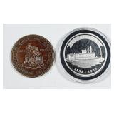 Devils Lake, ND Centennial  1 oz silver & medal