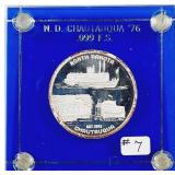 N.D. Chautauqua 76  1 oz .999 silver rd