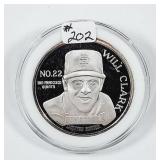 Will Clark  No. 22  1 troy ounce .999 silver rd.