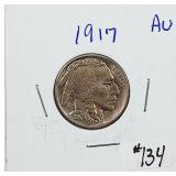 1917  Buffalo Nickel   AU