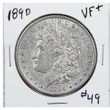 1890  Morgan Dollar   VF+
