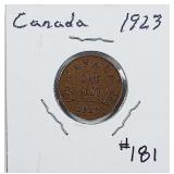 1923  Canada  One Cent   VF+