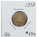 1858  Flying Eagle Cent   AG