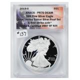 2019-S  $1 Silver Eagle   ANACS PR-70 DCAM