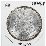 1889-P  Morgan Dollar   AU