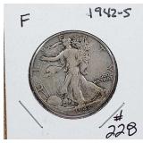 1942-S  Walking Liberty Half Dollar   F