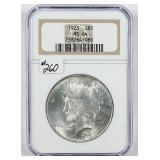 1923  Peace Dollar   NGC MS-64