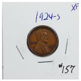 1924-S  Lincoln Cent   XF