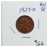 1927-D  Lincoln Cent   AU-58