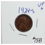 1924-S  Lincoln Cent   VF+