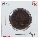 1844  Large Cent   F-12