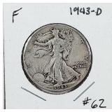 1943-D  Walking Liberty Half Dollar   F