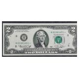 1976  $2 Federal Reserve Note  H-Star  CU