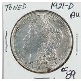 1921-D  Morgan Dollar   AU