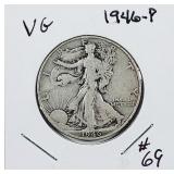 1946-P  Walking Liberty Half Dollar   VG