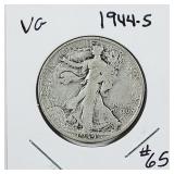 1944-S  Walking Liberty Half Dollar   VG
