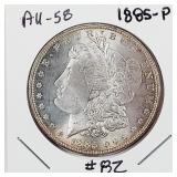 1885-P  Morgan Dollar   AU-58  Rim tone