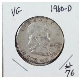 1960-D  Franklin Half Dollar   VG
