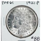 1921-P  Morgan Dollar   MS-61