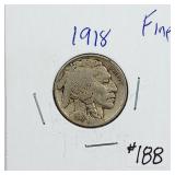 1918  Buffalo Nickel   F