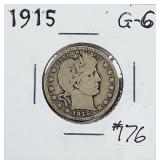1915  Barber Quarter   G