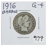 1916  Barber Quarter   G