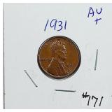 1931  Lincoln Cent   AU+