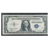 1935  $1 Silver Certificate  VF  "Double 1935"
