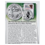 2018-S Apostile Islands Silver Qtr  NGC PF-70 RP