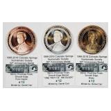 Set; 50th Ann. Colorado Springs Numismatic medals