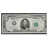 1963-A  $5 Federal Reserve Note  F  GA Block