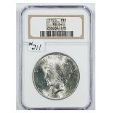 1923  Peace Dollar   NGC MS-64