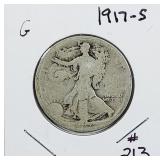 1917-S  Walking Liberty Half Dollar   G