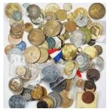 3 pound bag of Misc. tokens and medals