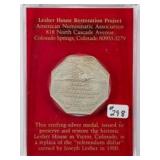 ANA  Lesher House  1 oz sterling silver medal
