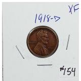 1918-D  Lincoln Cent   XF