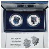 2025  Morgan & Peace Dollar Reverse Proof set