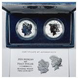 2024  Morgan & Peace Dollar Reverse Proof set