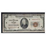 1929  $20 National Currency  "Chicago"   VG