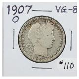 1907-O  Barber Half Dollar   VG