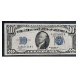 1934  $10 Silver Certificate  VF+  AA Block
